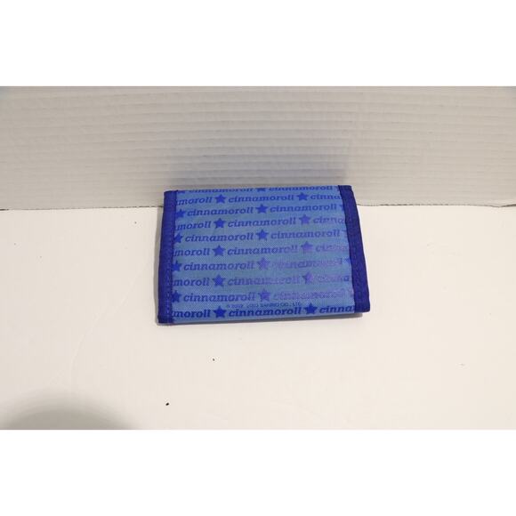 Vintage Sanrio CINNAMONROLL Wallet Blue 2003 Blue Nylon Hello Kitty Y2K Rare - Picture 2 of 7
